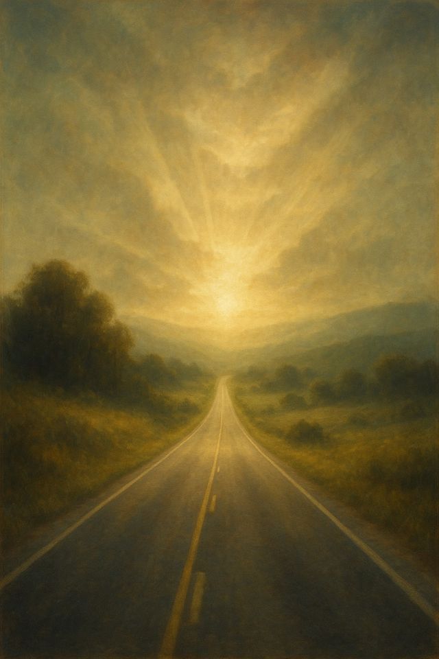 Acts 9:5: Where It Appears, and Where It Leads to Christ. A sunlit open road stretching gently forward.