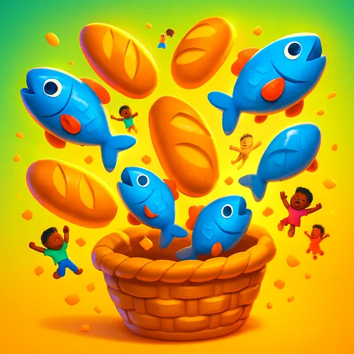 Loaves & Fishes, a Bible game on The Living Bread: Win only by giving more than you have.