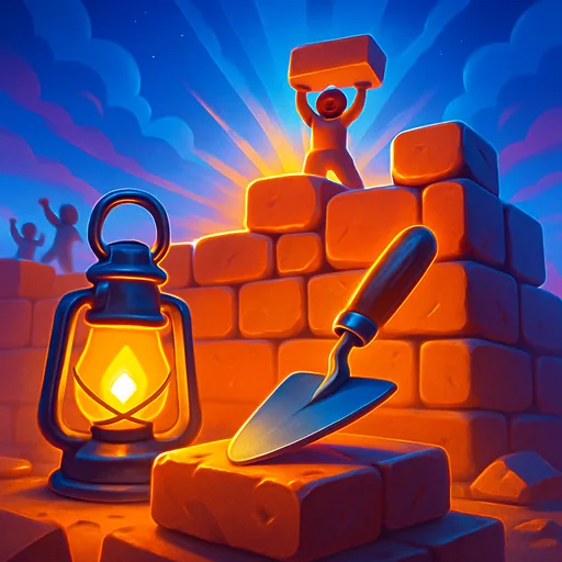 The Nehemiah Wall, a Bible game on The Living Bread: Build the wall, stone by faithful stone.