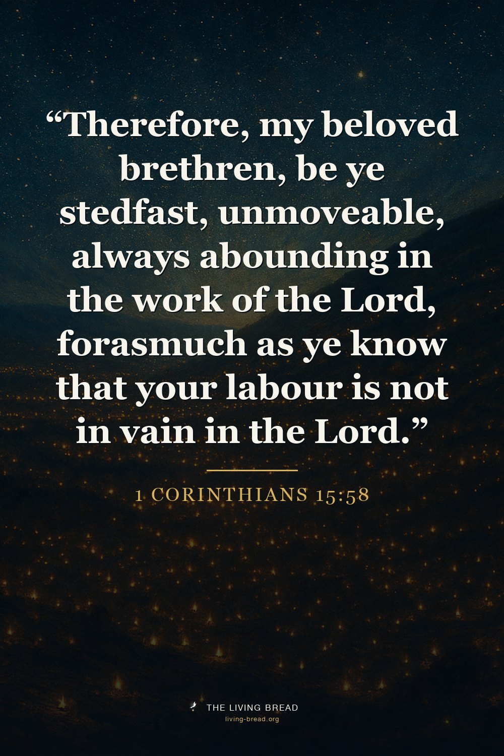 1 Corinthians 15:58