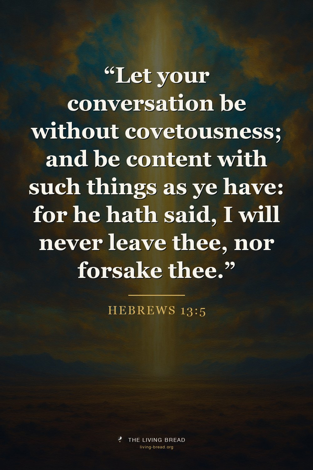 Hebrews 13:5