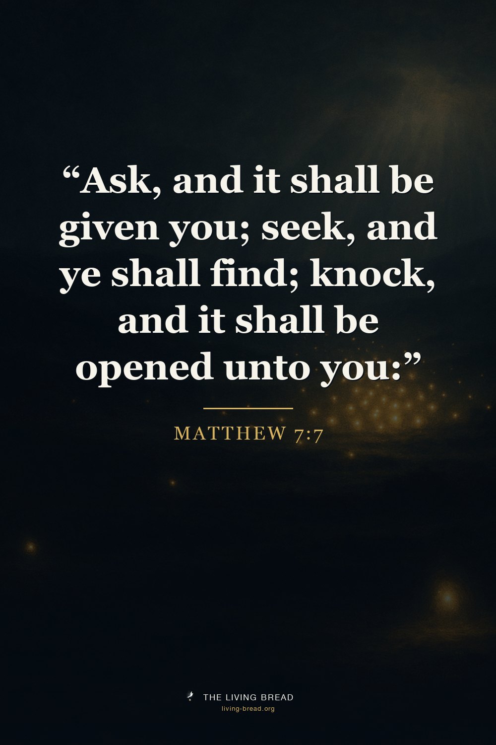 Matthew 7:7